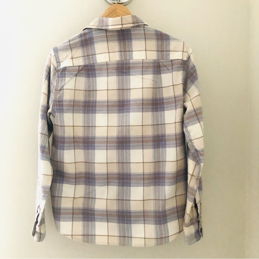 Organic Cotton Flannel Plaid Shirt - Picture 6 of 10